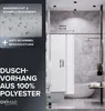 ovimar Magnetischer Duschvorhang Langfossen weiß waschbar Produktbild-Vorschau 2