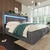 Čalúnená posteľ 180 x 200 cm s hydraulickým úložným Náhľad obrázku produktu 12