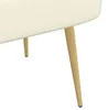 vidaXL Gepolsterte Bank mit Rückenlehne Creme 110 x 60 x 76 Produktbild-Vorschau 6