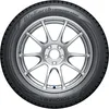 A close-up studio shot of a Yokohama BluEarth*Winter tire mounted on a silver alloy wheel. Podgląd zdjęcia produktu