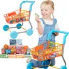 Wózek sklepowy z zakupami dla dzieci kolorowy supermarket Podgląd zdjęcia produktu 1