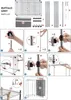 Assembly instructions for a rolling wardrobe with shelves and a cover. Anteprima dell’immagine prodotto