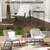 Outsunny Beistelltisch klappbar Gartentisch Ø46 x 53 cm Produktbild-Vorschau 7