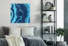 MuchoWow® Poster Achat - Neon - Blau - Edelstein 75x75 cm - Produktbild-Vorschau 4