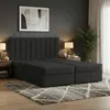 Boxspringbett 160x200 mit 2 Bettkästen, Kontinentales Bett Produktbild-Vorschau 3