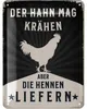 LANOLU Blechschild Hühnerstall Schild, Hühner Schild, Produktbild-Vorschau 1