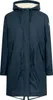 A studio shot of a blue parka jacket. Produktbild-Vorschau
