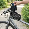 Taška na rám s kapsou na mobil do 7,2 palce, voděodolná Náhled obrázku produktu 3