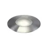 A recessed floor light with a brushed metal finish and a frosted glass cover. Anteprima dell’immagine prodotto