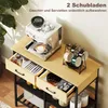 HOMCOM Sideboard, Kommode mit 2 Schubladen, 3 offenen Produktbild-Vorschau 4
