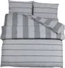 vidaXL Bettwäsche-Set Grau 200x220 cm Baumwolle Produktbild-Vorschau 1