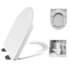 WC-Sitz D-Form Weiß mit Soft-Close und Quick-Release, 360° Produktbild-Vorschau 1