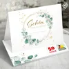 50 Tischkarten 'Schön, dass du da bist', Greenery Efeu Produktbild-Vorschau 2