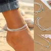 Fußkettchen Fußkette Kette Edelkette SILBER Eleganz - Produktbild-Vorschau 2