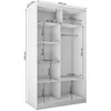 Schwebetürenschrank HELIX 120cm Artisan/Schwarz – 2-türig, Produktbild-Vorschau 3