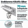 Endklemme Klickfix silber 30-40mm Solarmodul Halterung Produktbild-Vorschau 3