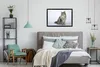 MuchoWow® Gerahmtes Poster Porträt einer grauen Maine Coon Produktbild-Vorschau 4