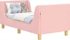 vidaXL Lit d'enfant avec tête de lit rose 70 x 140 cm Voir les images du produit 3