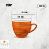 Wilmax Tasse 300 ml Orange Porzellan WL-669336/A Produktbild-Vorschau 4