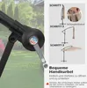 COSTWAY Parasol 300cm, Parapluie avec manivelle, volant, Voir les images du produit 7