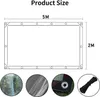 Abdeckplane Wasserdicht Transparente Plane mit Ösen 2x5m Produktbild-Vorschau 6