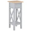 Beistelltisch Grau 27 x 27 x 65,5 cm Holz Produktbild-Vorschau 1
