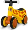 A yellow and orange giraffe-themed balance bike for toddlers. Anteprima dell’immagine prodotto