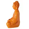 Dekofigur Buddha Shanti Orange für Garten und Terrasse Höhe Produktbild-Vorschau 3