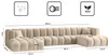 Kaiser Möbel Ecksofa, U-from, Sofa Grand U XL modular stoff Produktbild-Vorschau 6