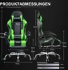 GTPLAYER Herné kreslo s opierkou na nohy a masážnym Náhľad obrázku produktu 7