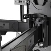 Close-up view of a black TV wall mount bracket. Podgląd zdjęcia produktu