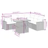 Modulares Garten-Sofaset, 7-teilig, mit verstellbarem Produktbild-Vorschau 3