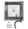ANW HOME Nerezový dřez pod pracovní desku 44x44 cm, 1 mísa, Náhled obrázku produktu 1