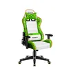 A gaming chair with a pixelated green and white design. Náhľad obrázku produktu