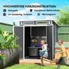 Szopa na narzędzia Outsunny 2,89 m², szopa o wyglądzie Podgląd zdjęcia produktu 8