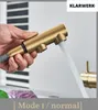 KLARWERK® Felix | ausziehbare 3-Wege Armatur Edelstahl Gold Produktbild-Vorschau 7