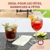 bremermann 6 pailles en verre, 15 cm de long, Voir les images du produit 2