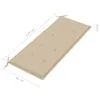 vidaXL Banc de jardin pliable avec support 118 cm bambou Voir les images du produit 9
