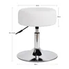 A white stool with dimensions shown. Produktbild-Vorschau