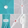 KINGSLEEVE Parasol de Plage Turquoise Ø 200 cm Protection Voir les images du produit 2