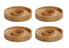 4x EIERBECHER Ø10cm Holz rund Eierhalter Eierbehälter Produktbild-Vorschau 2