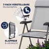 Casaria Set 4 Sedie da Giardino Pieghevoli Regolabili 7 Anteprima dell’immagine prodotto 12