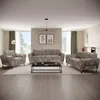 A modern living room with a sofa set, coffee table, and floor lamp. Produktbild-Vorschau