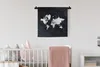MuchoWow® Wandteppich Wandbehang Weltkarte - Sternenhimmel Produktbild-Vorschau 1