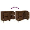 Waschbeckenunterschrank Braun Eichen-Optik 80x33x60 cm , Produktbild-Vorschau 9