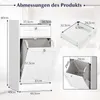 Freistehender Badezimmer-Wäscheschrank mit ausklappbarem Produktbild-Vorschau 2