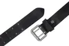 Echt Leder Gürtel Herren Damen Ledergürtel Schwarz 4cm für Produktbild-Vorschau 5