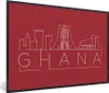 MuchoWow® MuchoWow® Gerahmtes Poster Skyline "Ghana" auf Produktbild-Vorschau 1