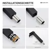 Homelody Wasserhahn Bad Wasserfall Badarmaturen Schwarz Produktbild-Vorschau 12