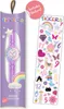 A children's watch and sticker set displayed in its packaging. Podgląd zdjęcia produktu